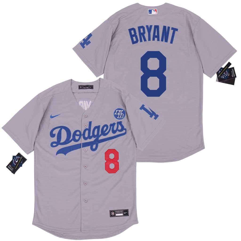 Dodgers 8 Kobe Bryant Gray 2020 Nike KB Cool Base Jersey,We sell and wholesale Dodgers 8 Kobe Bryant Gray 2020 Nike KB Cool Base Jersey on line form chian!